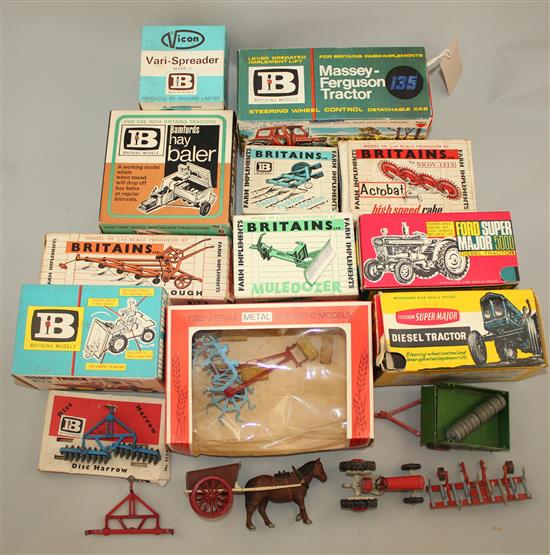 Various Britains farm models,